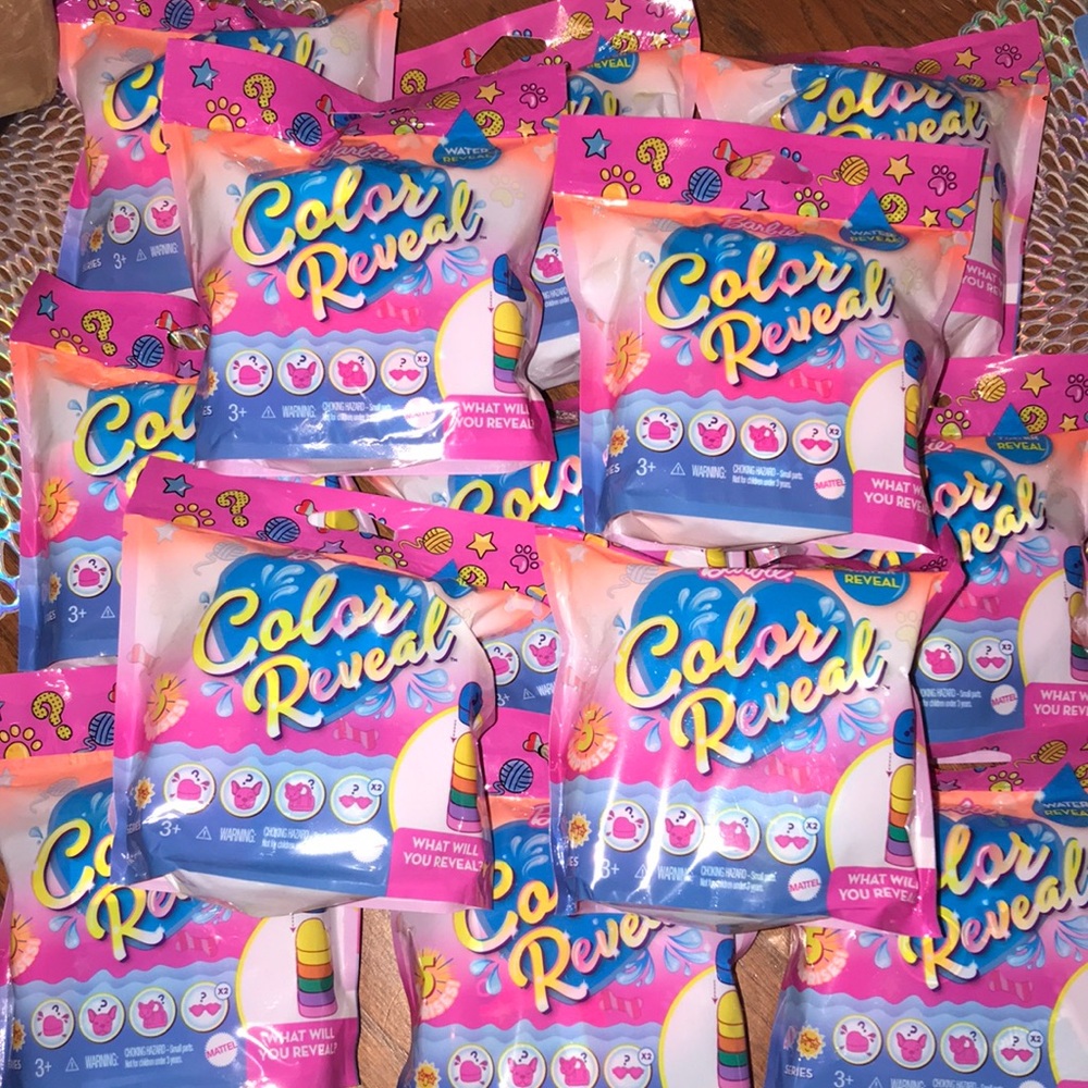 Color reveal Barbie accessory’s set of 5 for 14